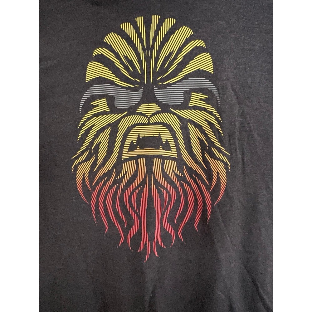 STAR‎ WARS Short Sleeve Mens XL gray Chewy Hoodie graphic tee